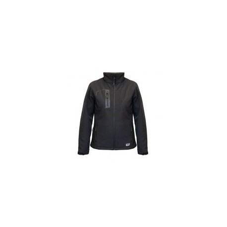Polar laminado negro mujer