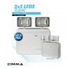LAMPARA DE EMERGENCIA 2x5 LEDS 9,6w