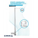 POSTE LUMINARIA GALVANIZADO 5MTS