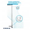POSTE LUMINARIA GALVANIZADO 5MTS