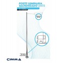 POSTE LUMINARIA GALVANIZADO 6MTS