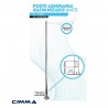 POSTE LUMINARIA GALVANIZADO 6MTS