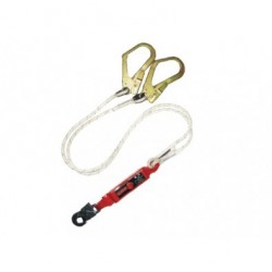 Amortiguador en Y Cuerda Trenzada 12mm Mosquetón Escala