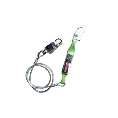 Amortiguador Lazo Acero Mosquetón Giratorio