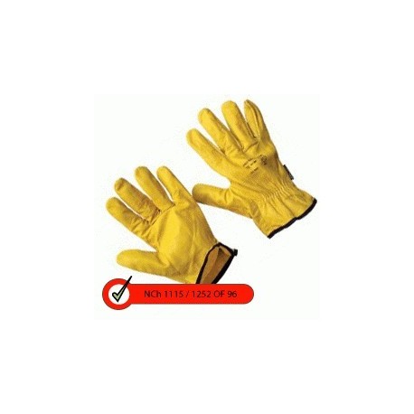 Guante Supervisor Amarillo sin forro