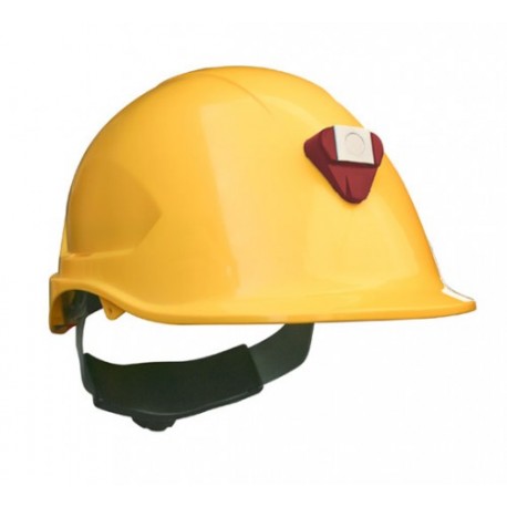 Casco Steelpro MTA con Porta lámparas Amarillo