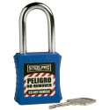 Candado Steelpro X10 azul