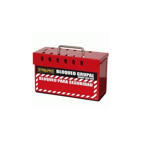 Caja de Bloqueo Grupal Roja