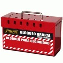 Caja de Bloqueo Grupal Roja